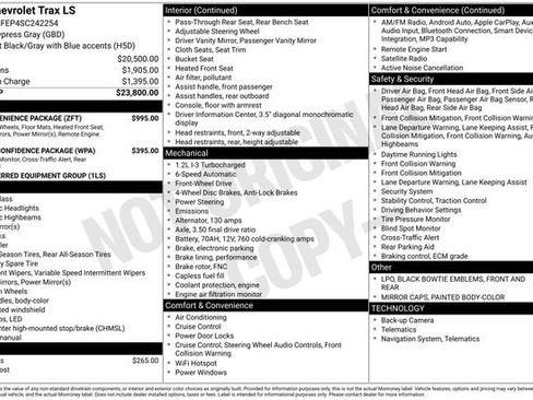 Used 2025 Chevrolet Trax LS w/ LS Convenience Package FWD image 2