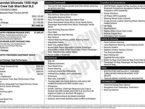 Used 2016 Chevrolet Silverado 1500 High Country w/ High Country Premium Package AWD/4WD image 9