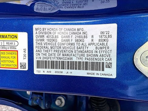 Used 2022 Honda Civic EX image 16