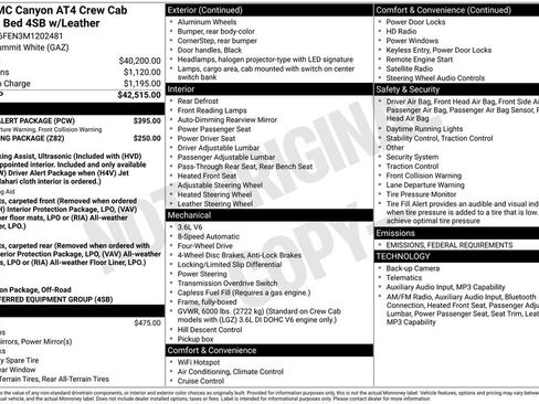 Used 2021 GMC Canyon AT4 w/ Driver Alert Package image 6