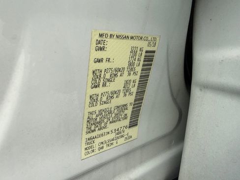 Used 2018 Nissan Titan SV w/ SV Convenience Package RWD image 55