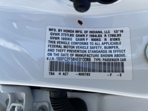 Used 2017 Honda Civic LX image 38