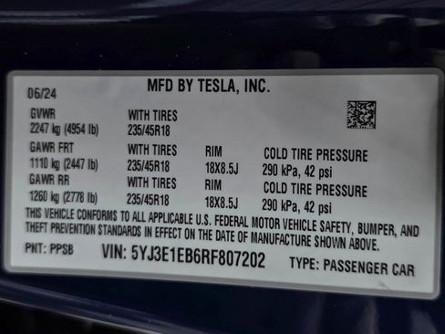 Used 2024 Tesla Model 3 Long Range AWD/4WD image 40