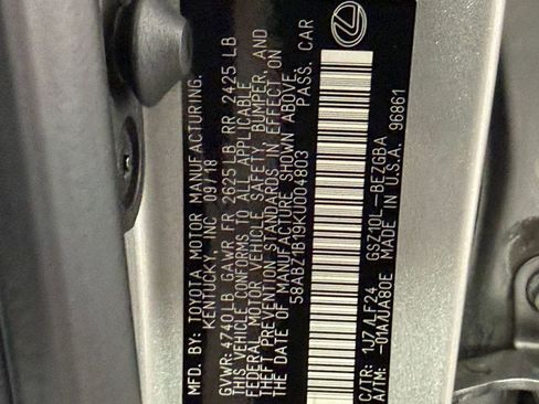 Used 2019 Lexus ES 350 F Sport w/ Accessory Package 2 image 19