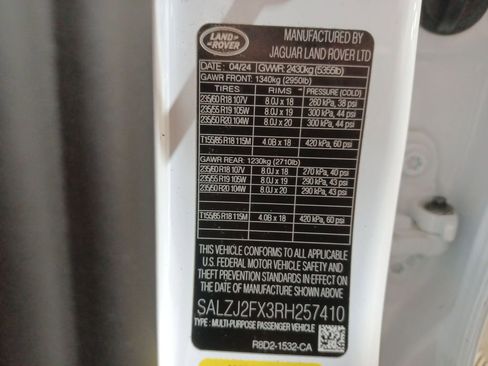 Used 2024 Land Rover Range Rover Evoque S image 27