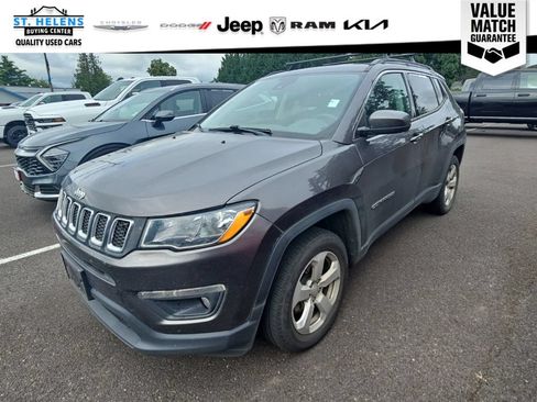 Used 2021 Jeep Compass Latitude w/ Sun and Sound Group AWD/4WD image 1