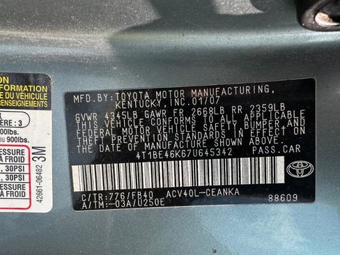 Used 2007 Toyota Camry CE image 12