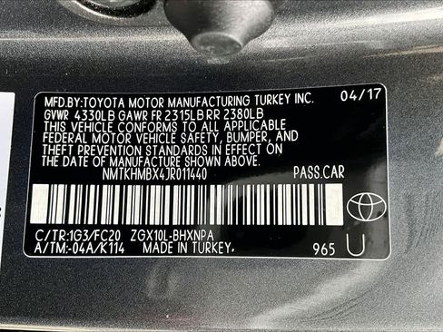 Certified 2018 Toyota C-HR XLE image 35