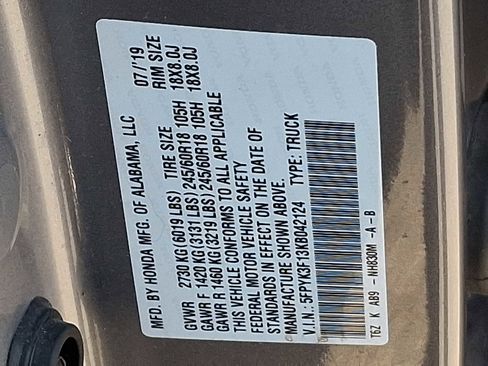 Used 2019 Honda Ridgeline Sport image 28