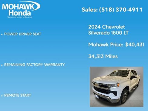 Used 2024 Chevrolet Silverado 1500 LT w/ Leather Package AWD/4WD image 14