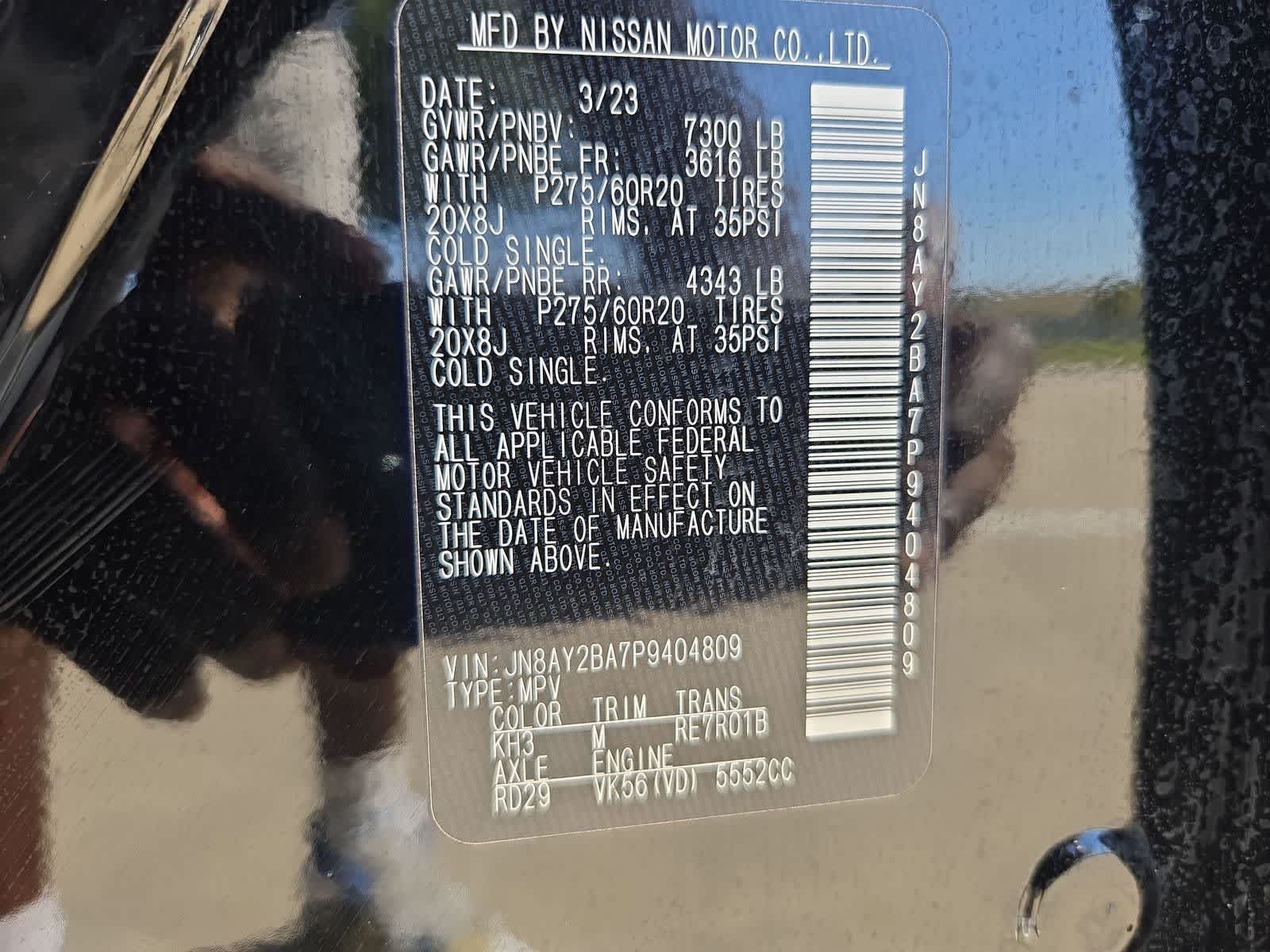 Used 2023 Nissan Armada SL w/ Captain's Chairs Package RWD image 36