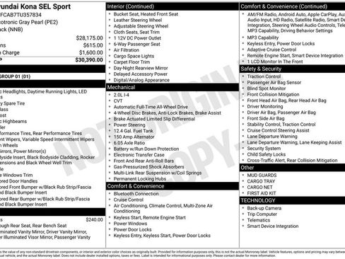 New 2026 Hyundai Kona SEL Sport image 21