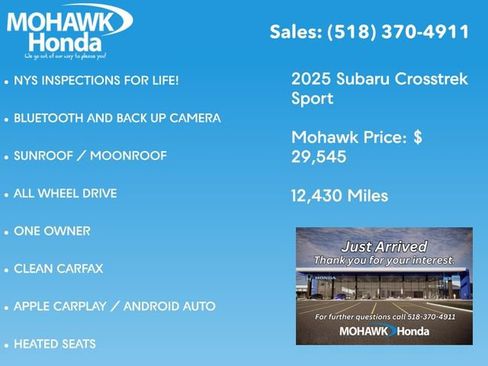 Used 2025 Subaru Crosstrek 2.5i Sport AWD/4WD image 3