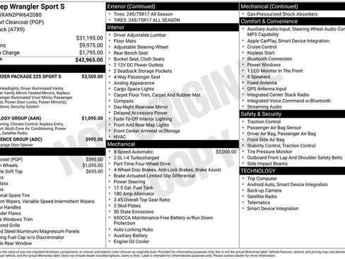 Used 2023 Jeep Wrangler Sport S image 30