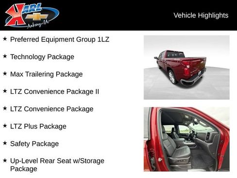 Used 2024 Chevrolet Silverado 1500 LTZ w/ Technology Package AWD/4WD image 2