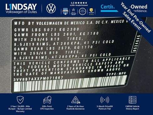 Used 2023 Volkswagen Tiguan SE R-Line image 27