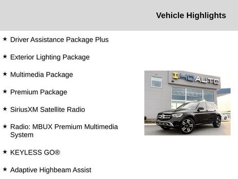Used 2020 Mercedes-Benz GLC 300 4MATIC w/ Driver Assistance Package image 2