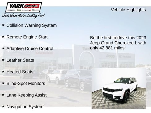 Certified 2023 Jeep Grand Cherokee L Limited w/ Black Appearance Package AWD/4WD image 12