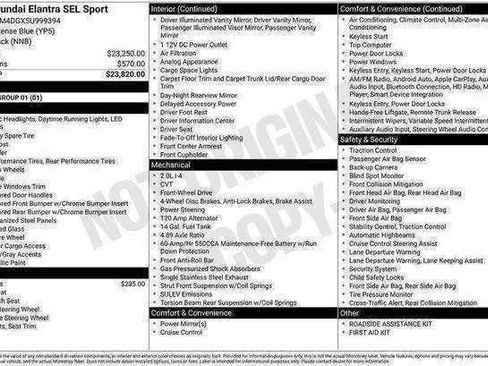 New 2025 Hyundai Elantra Sport FWD image 30
