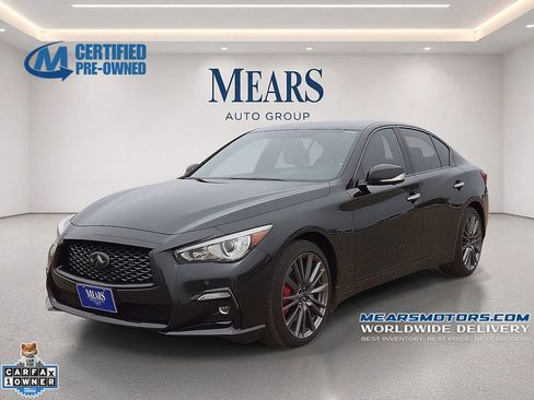 Used 2023 INFINITI Q50 Red Sport 400 w/ Black Opal Edition AWD/4WD image 1