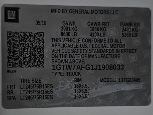 Used 2018 GMC Savana 2500 w/ Driver Convenience Package RWD image 33