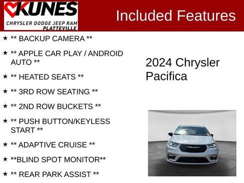 Used 2024 Chrysler Pacifica Touring-L FWD image 2