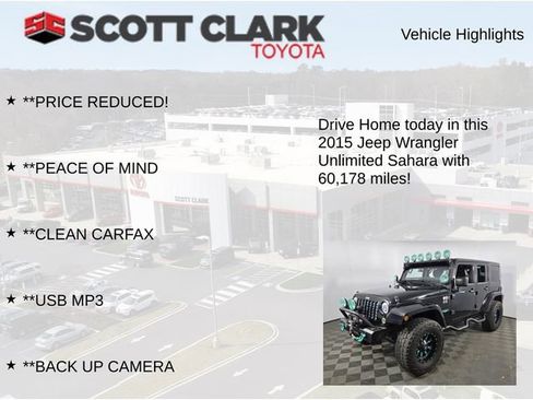 Used 2015 Jeep Wrangler Unlimited Sahara w/ Max Tow Package image 8