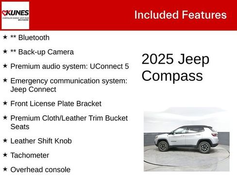 Used 2025 Jeep Compass Trailhawk AWD/4WD image 3