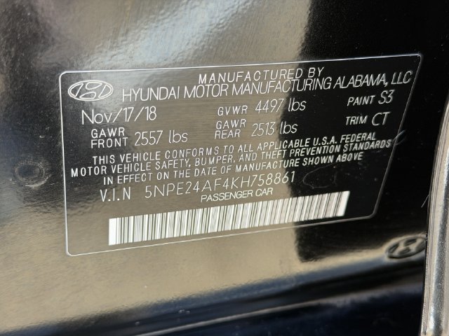 Used 2019 Hyundai Sonata SE FWD image 25