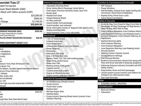 New 2026 Chevrolet Trax LT w/ LT Convenience Package FWD image 6