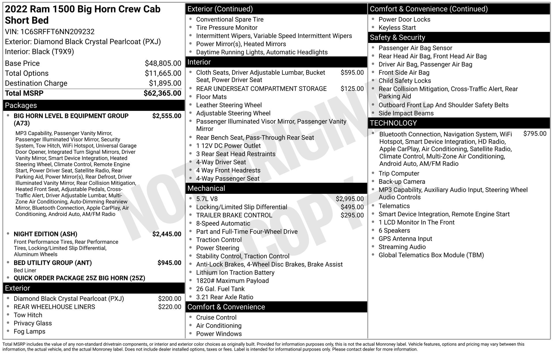 Used 2022 RAM 1500 Big Horn AWD/4WD image 3