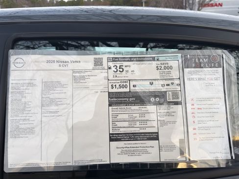 New 2025 Nissan Versa S w/ Trunk Package image 12