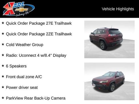 Used 2020 Jeep Cherokee Trailhawk w/ Cold Weather Group image 2