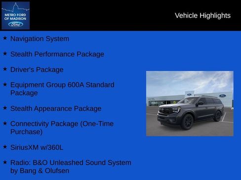 New 2025 Ford Expedition Platinum w/ Stealth Performance Package image 2