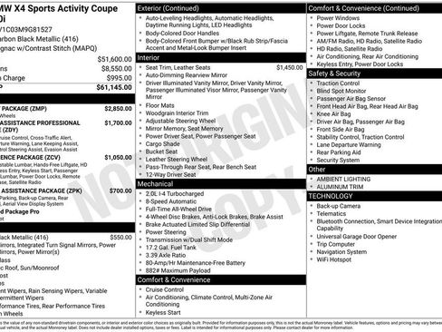 Used 2021 BMW X4 xDrive30i w/ M Sport Package AWD/4WD image 17