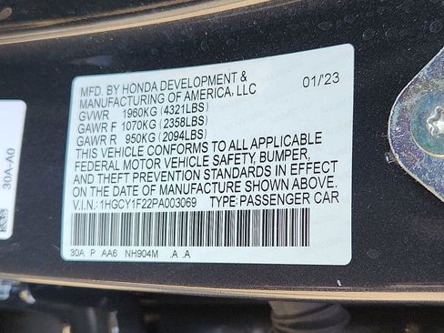 Certified 2023 Honda Accord LX image 26