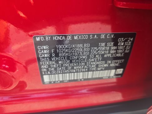 Certified 2024 Honda HR-V Sport image 32