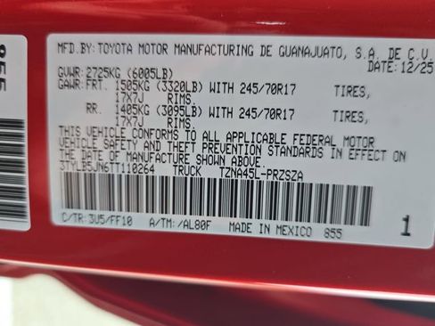 New 2026 Toyota Tacoma SR5 image 33