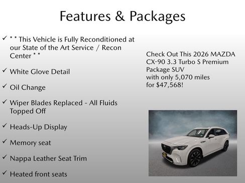 Certified 2026 MAZDA CX-90 3.3 Turbo S w/ Premium Plus AWD/4WD image 4