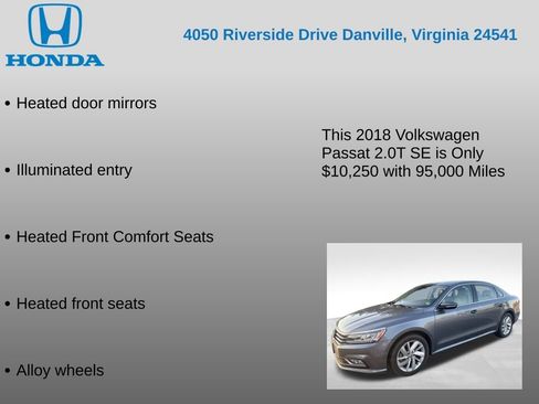 Used 2018 Volkswagen Passat 2.0T SE FWD image 12