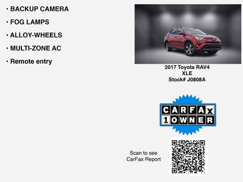 Used 2017 Toyota RAV4 XLE w/ All Weather Liner Package AWD/4WD image 7