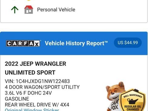 Used 2022 Jeep Wrangler Unlimited Sport image 4