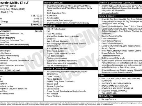 Used 2023 Chevrolet Malibu LT w/ Sport Edition image 34