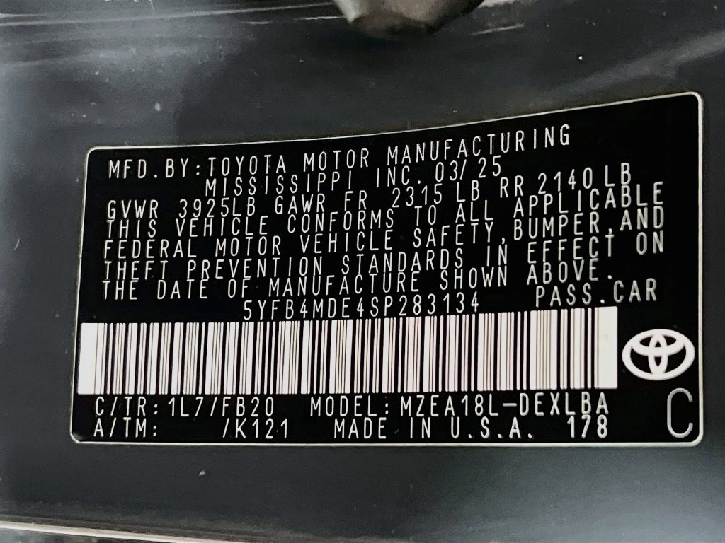 Certified 2025 Toyota Corolla LE FWD image 27
