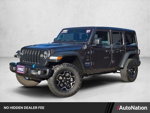 Used 2021 Jeep Wrangler Unlimited Rubicon 4xe w/ Steel Bumper Group AWD/4WD image 1