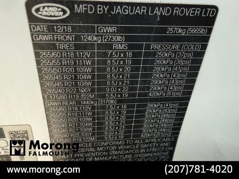 Used 2019 Land Rover Range Rover Velar R-Dynamic SE AWD/4WD image 47
