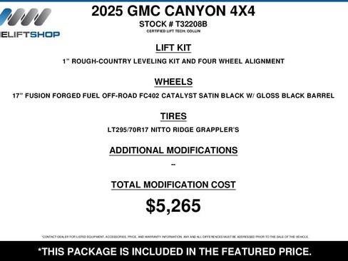Used 2025 GMC Canyon Denali AWD/4WD image 2