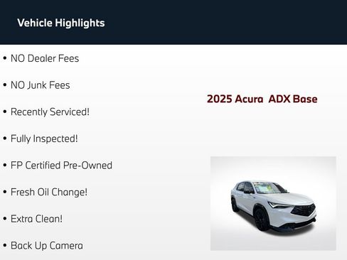 Used 2025 Acura ADX A-Spec AWD/4WD image 67