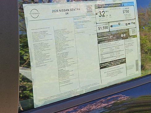 New 2026 Nissan Sentra SR FWD image 20