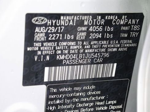 Used 2018 Hyundai Elantra Sport w/ Sport Premium Package 03 FWD image 30